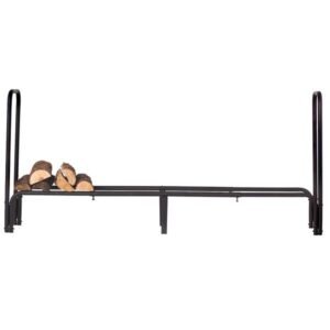 Black Steel Adjustable Log Rack Black Steel Adjustable Log Rack