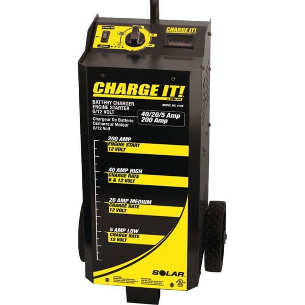 CHARGE IT! 12-Volt Wheel Battery Charger 200 Amp CHARGE IT! 12-Volt Wheel Battery Charger 200 Amp