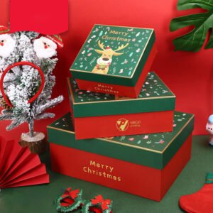 Christmas Rigid Gift Boxes — Custom Printed Christmas Rigid Gift Packaging Boxes Wholesale — VIRGIN Printing USA