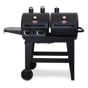 Dual Function 2-Burner Gas & Charcoal Grill Dual Function 2-Burner Gas & Charcoal Grill