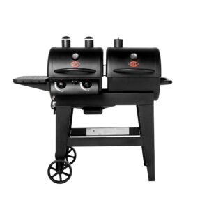 Dual Threat 2-Burner Gas & Charcoal Grill Dual Threat 2-Burner Gas & Charcoal Grill