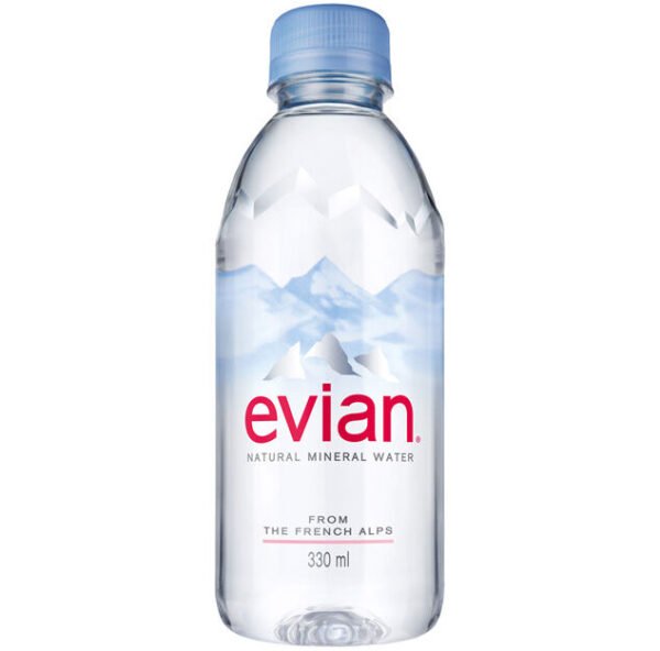 Evian - Spring Water - 330 ml (24 Plastic Bottles)