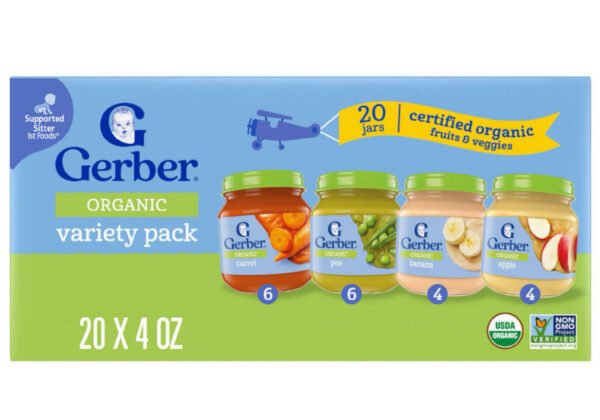 Gerber 1st Foods Organic Baby Food, Fruit & Veggie Value Pack