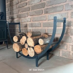Heritage Stronghold EasyStack Black Outdoor Firewood Rack - 48" Heritage Stronghold EasyStack Black Outdoor Firewood Rack - 48"