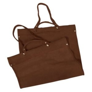 Light Brown Suede Log Carrier Light Brown Suede Log Carrier