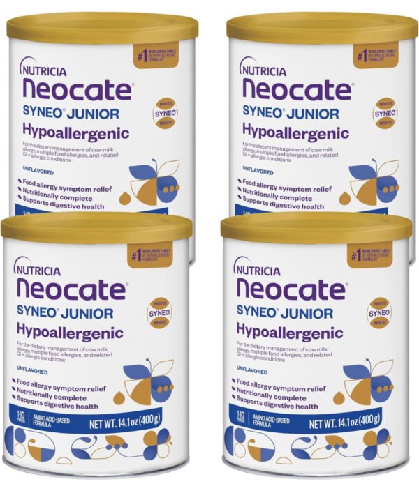 Neocate Syneo Jr. Hypoallergenic Formula 14.1 Oz,(Case of 4)