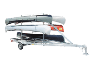 Six Canoe Carrier (UT-1000-6T) Torsion Suspension $4,477.00 - Trailex - Aluminum Trailers