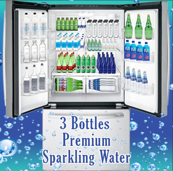 Water of the Month - Oct 2026 - Vellamo - Natural Mineral Water - Sparkling - 750 ml (3 Glass Bottles) Plus Free Gift