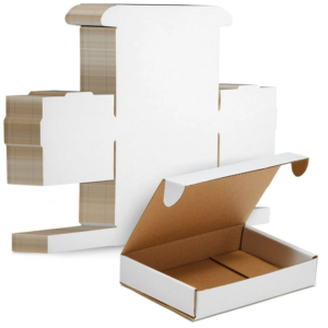 white flat pack boxes — VIRGIN Printing USA