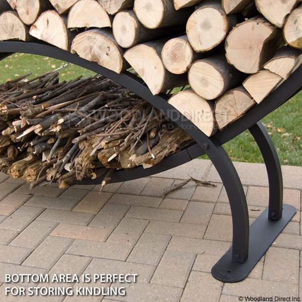 Woodhaven 8' Crescent Firewood Rack Woodhaven 8' Crescent Firewood Rack