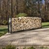 Woodhaven Black Firewood Rack - 12'