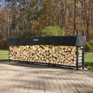 Woodhaven Black Firewood Rack - 12' Woodhaven Black Firewood Rack - 12'