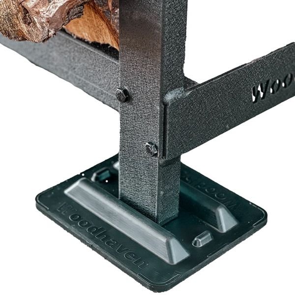 Woodhaven Black Firewood Rack - 3' Woodhaven Black Firewood Rack - 3'