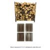 Woodhaven Black Firewood Rack - 3' Woodhaven Black Firewood Rack - 3'