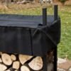Woodhaven Black Firewood Rack - 3' Woodhaven Black Firewood Rack - 3'