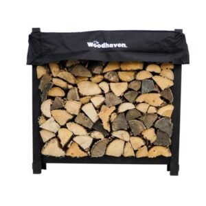 Woodhaven Black Firewood Rack - 3' Woodhaven Black Firewood Rack - 3'