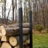 Woodhaven Black Firewood Rack - 3' Woodhaven Black Firewood Rack - 3'