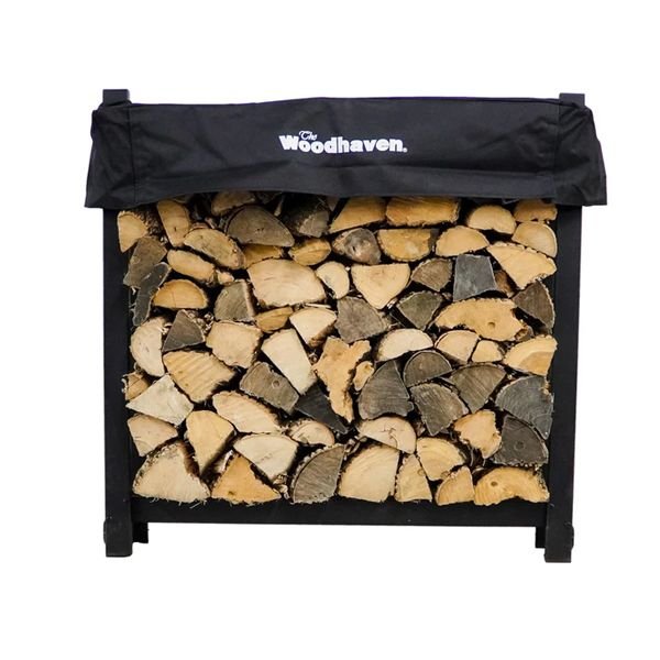 Woodhaven Black Firewood Rack - 3' Woodhaven Black Firewood Rack - 3'